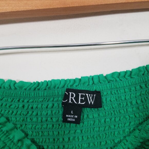 J. Crew 100% Linen Mini Skirt Green Size L - Picture 2 of 4